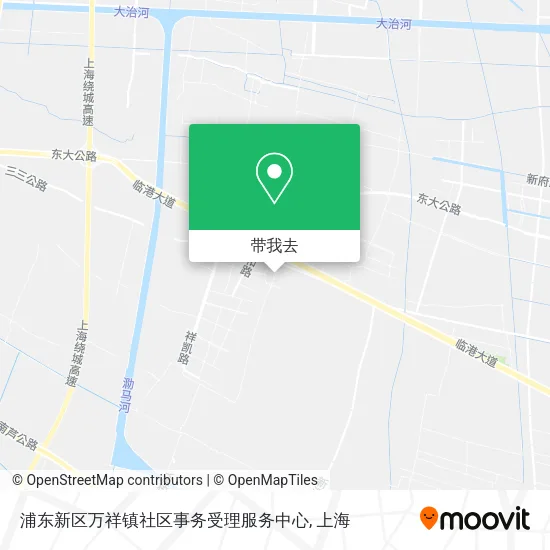 浦东新区万祥镇社区事务受理服务中心地图