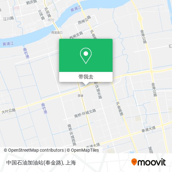 中国石油加油站(奉金路)地图