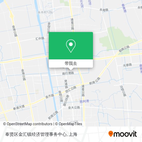 奉贤区金汇镇经济管理事务中心地图