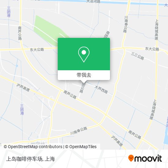 上岛咖啡停车场地图