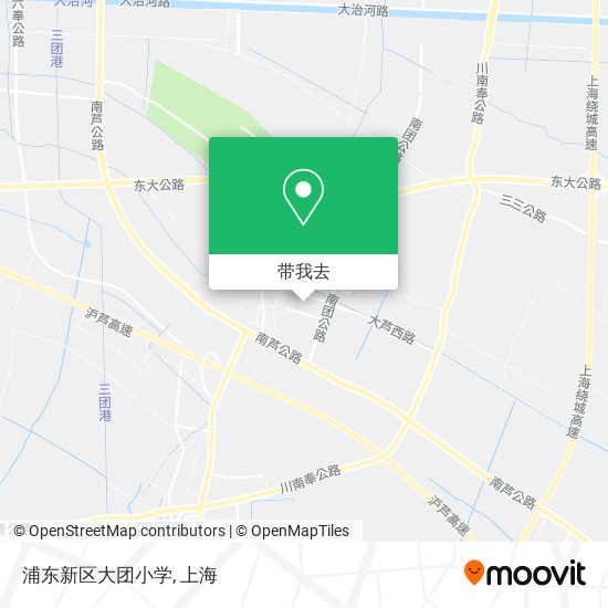 浦东新区大团小学地图