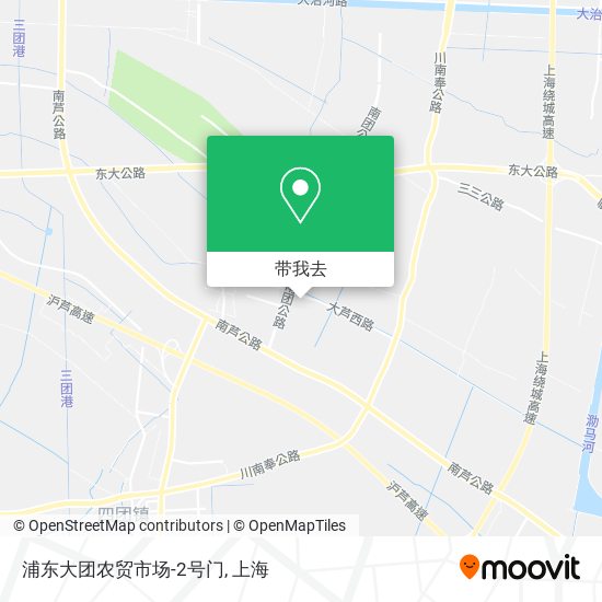 浦东大团农贸市场-2号门地图