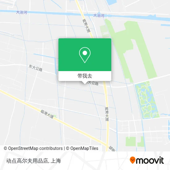动点高尔夫用品店地图
