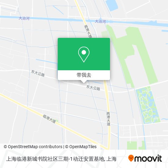 上海临港新城书院社区三期-1动迁安置基地地图