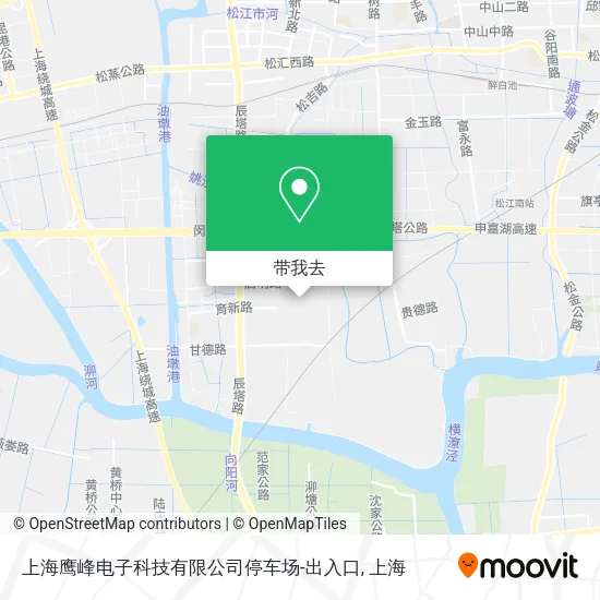 上海鹰峰电子科技有限公司停车场-出入口地图