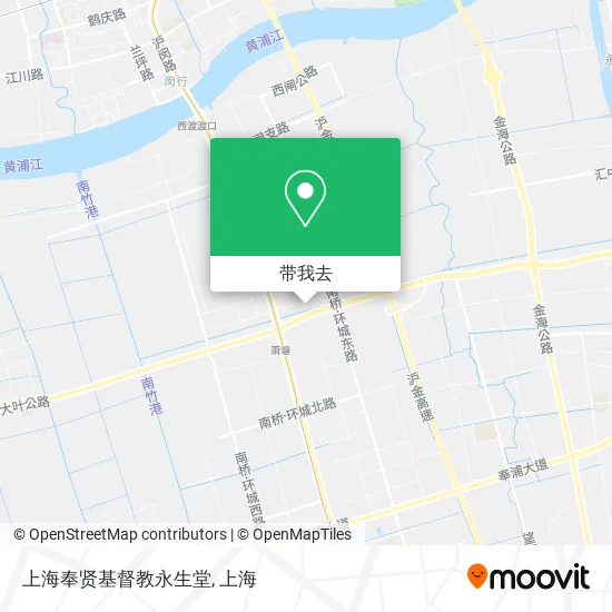 上海奉贤基督教永生堂地图
