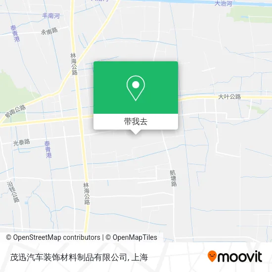 茂迅汽车装饰材料制品有限公司地图