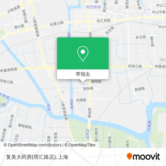 复美大药房(塔汇路店)地图
