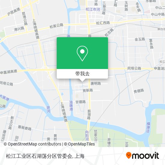 松江工业区石湖荡分区管委会地图