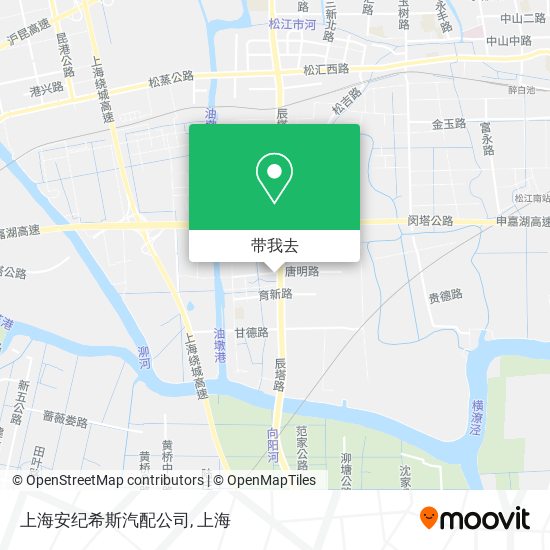 上海安纪希斯汽配公司地图