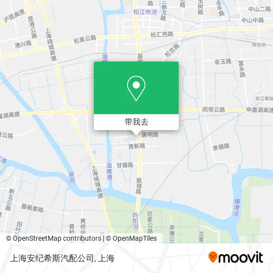 上海安纪希斯汽配公司地图