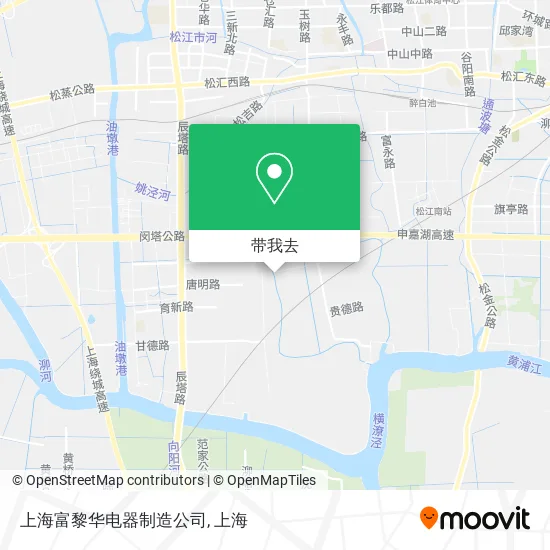 上海富黎华电器制造公司地图