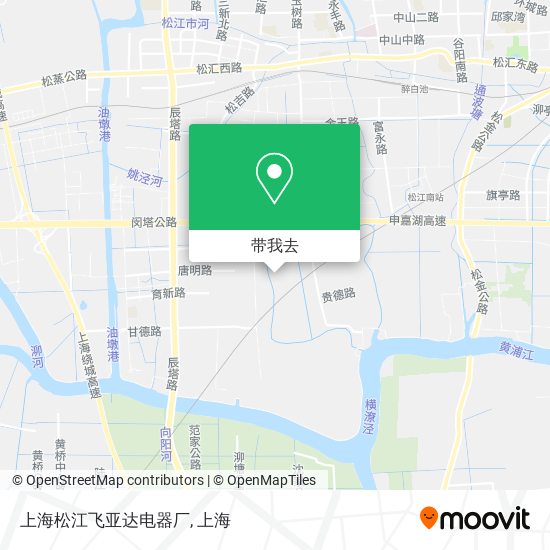 上海松江飞亚达电器厂地图