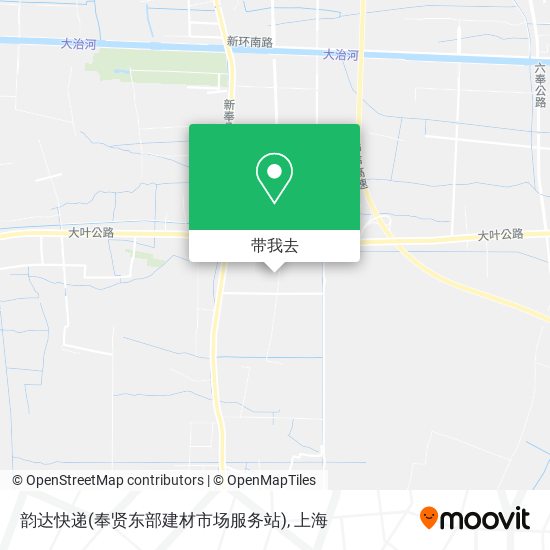 韵达快递(奉贤东部建材市场服务站)地图