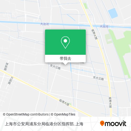 上海市公安局浦东分局临港分区指挥部地图