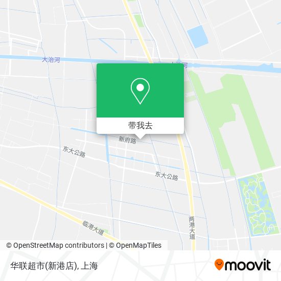 华联超市(新港店)地图