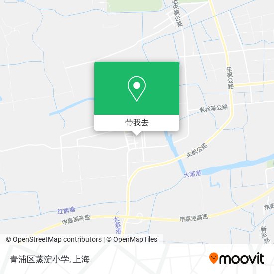 青浦区蒸淀小学地图