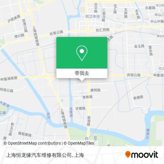 上海恒龙缘汽车维修有限公司地图
