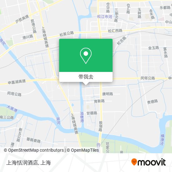 上海恬润酒店地图