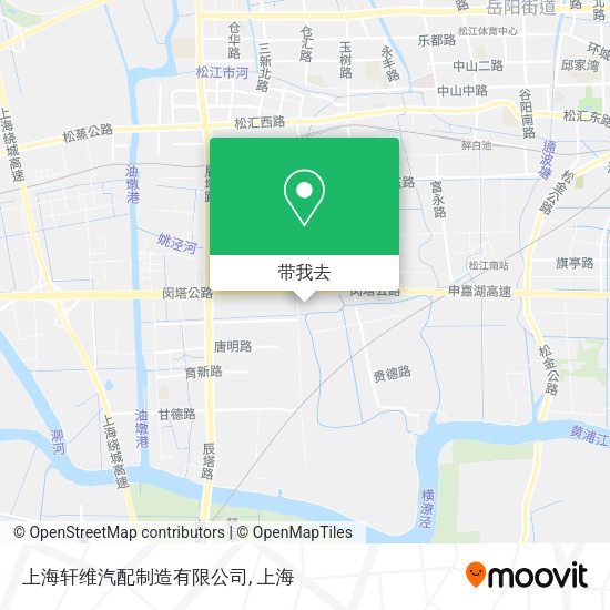上海轩维汽配制造有限公司地图