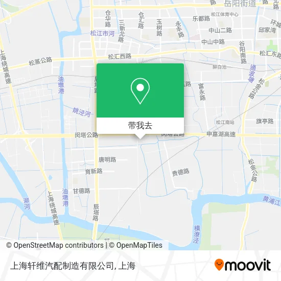 上海轩维汽配制造有限公司地图