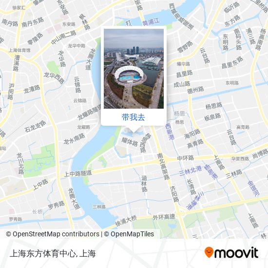 上海东方体育中心地图