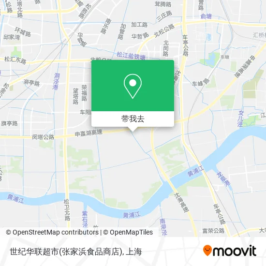 世纪华联超市(张家浜食品商店)地图