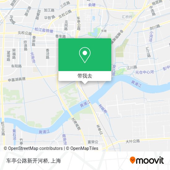车亭公路新开河桥地图