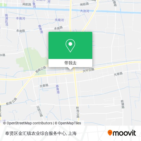 奉贤区金汇镇农业综合服务中心地图