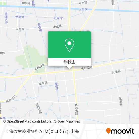 上海农村商业银行ATM(泰日支行)地图