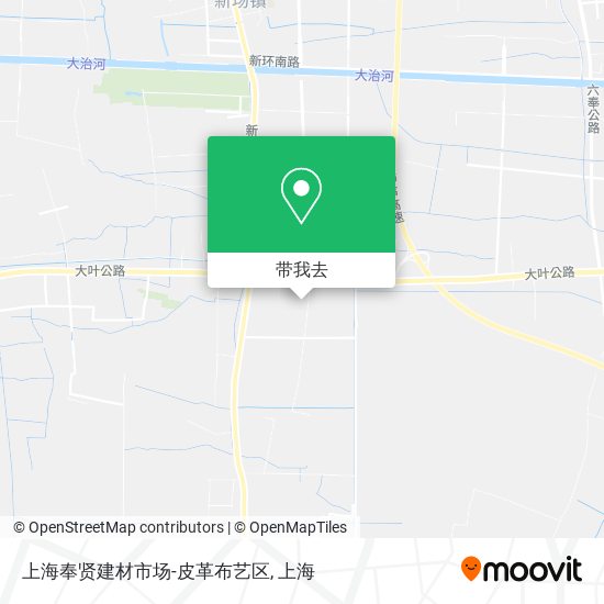 上海奉贤建材市场-皮革布艺区地图