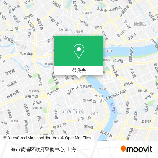 上海市黄浦区政府采购中心地图