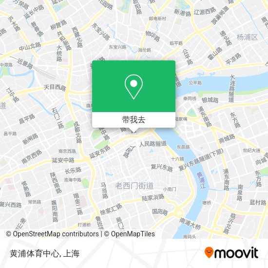 黄浦体育中心地图