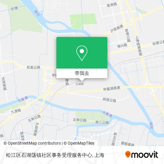松江区石湖荡镇社区事务受理服务中心地图