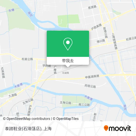 泰踏鞋业(石湖荡店)地图