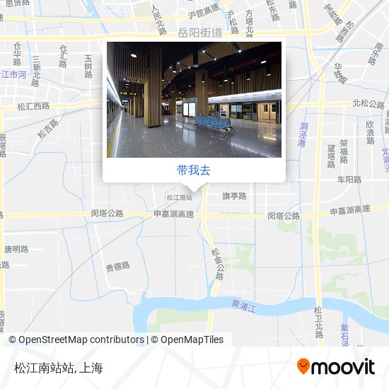 松江南站站地图