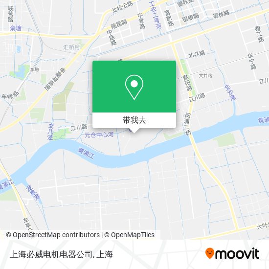 上海必威电机电器公司地图