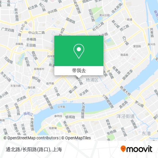 通北路/长阳路(路口)地图