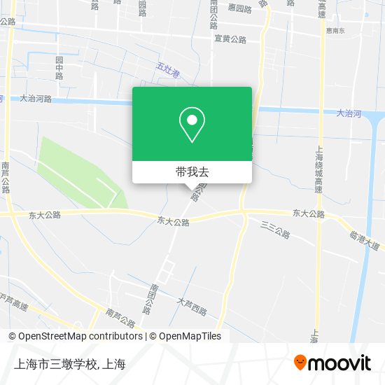 上海市三墩学校地图