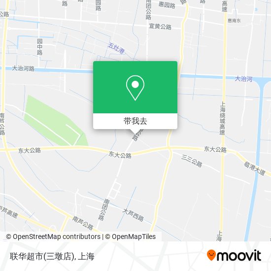 联华超市(三墩店)地图