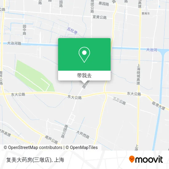 复美大药房(三墩店)地图