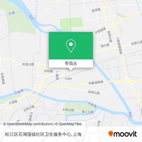 松江区石湖荡镇社区卫生服务中心地图