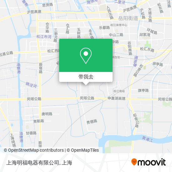 上海明福电器有限公司地图