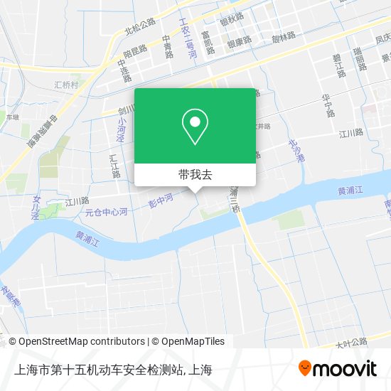 上海市第十五机动车安全检测站地图