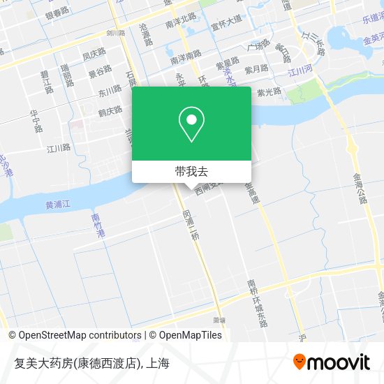 复美大药房(康德西渡店)地图