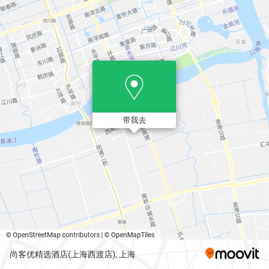 尚客优精选酒店(上海西渡店)地图