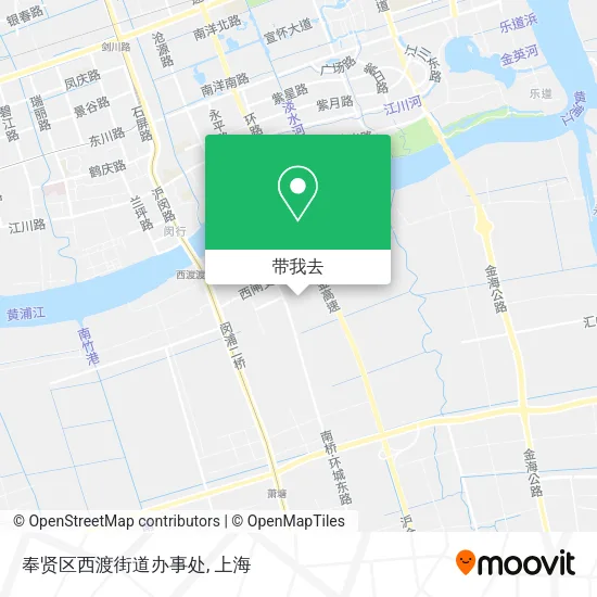 奉贤区西渡街道办事处地图