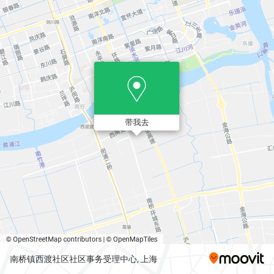 南桥镇西渡社区社区事务受理中心地图