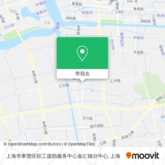 上海市奉贤区职工援助服务中心金汇镇分中心地图