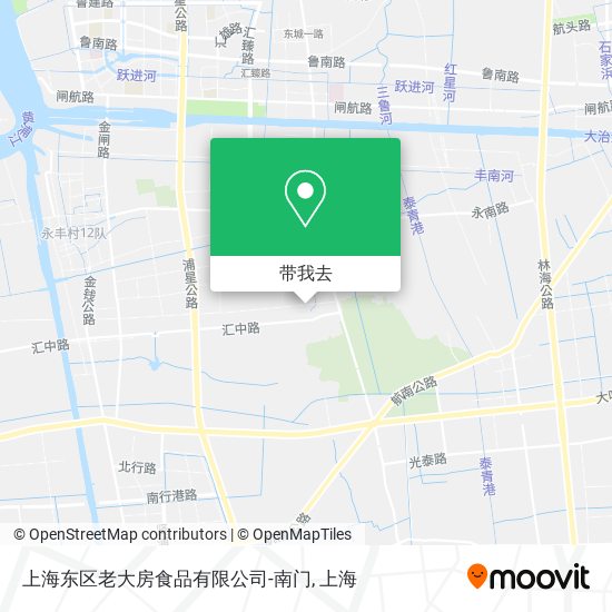 上海东区老大房食品有限公司-南门地图